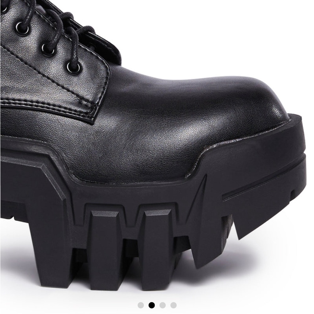 Azalea Wang Olympia Platform Boots with Lug sole - Picture 2 of 7